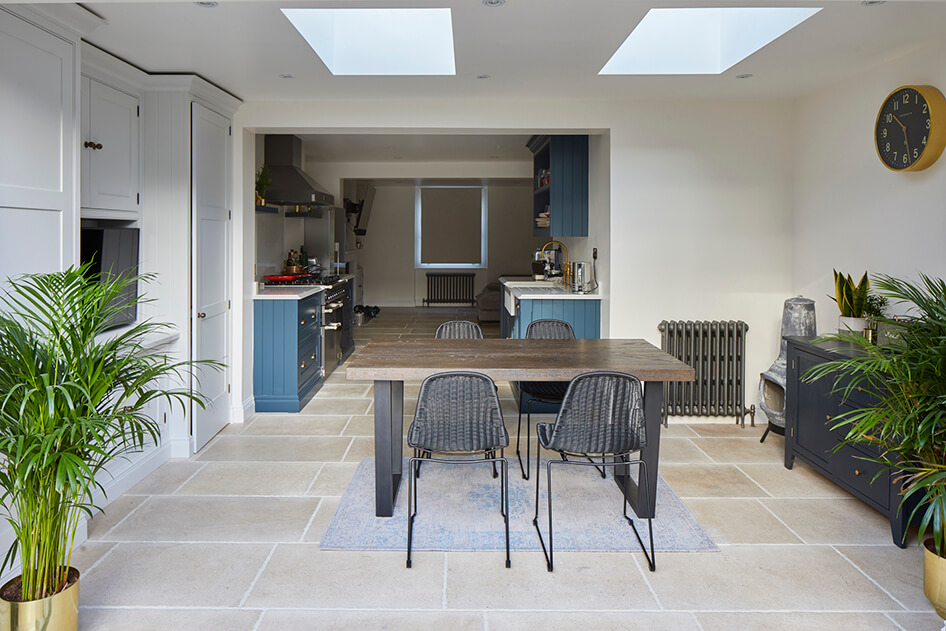 Small Semi Open Plan Kitchen Living Room