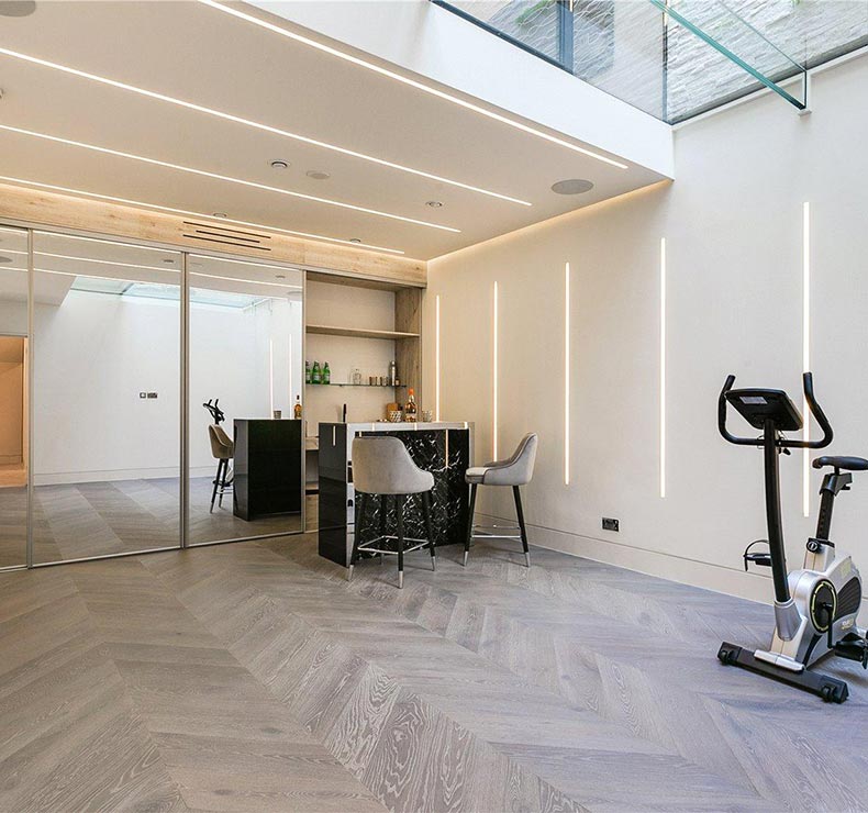 spacious mezzanine floor for bedroom